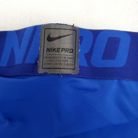 Nike Mens Pro Compression Dri-Fit Football Athletic Pants Royal Blue ● Size XL - Picture 4 of 6